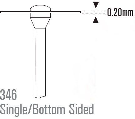 Express Line Diamond Disc Single/Bottom Sided HP 346-220M - 1 PACK - Image 2