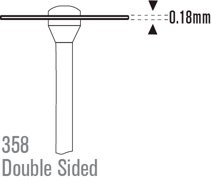 Express Line Diamond Disc Double Sided HP 358-220XF - 1 PACK - Image 2